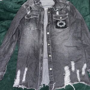 Custom Made Bad Omens Denim Jacket